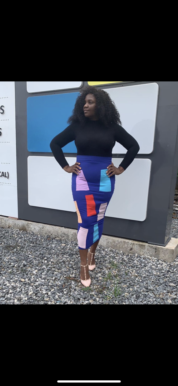 COLOR PATCH SKIRT