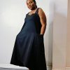 2 Pockets Casual Swing Dress